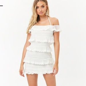 White Ruffle Dress